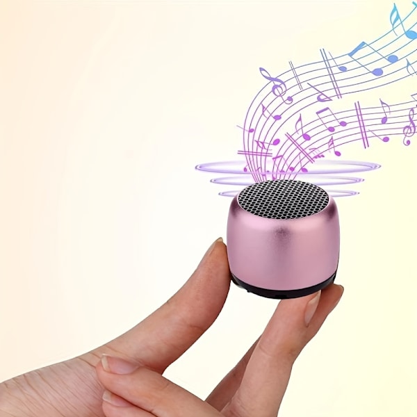Liten stålkanon: Bärbar musikspelare Mini M1 trådlös högtalare med subwoofer för HD-surroundljud