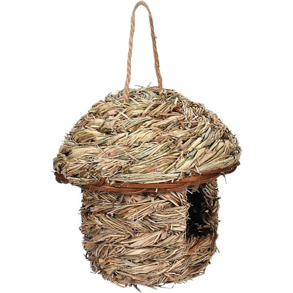 Kudottu Kolibrikotelo, Riippuva Lintupesä Puutarhaan, Hengittävä Ulkokäyttöön Black grass