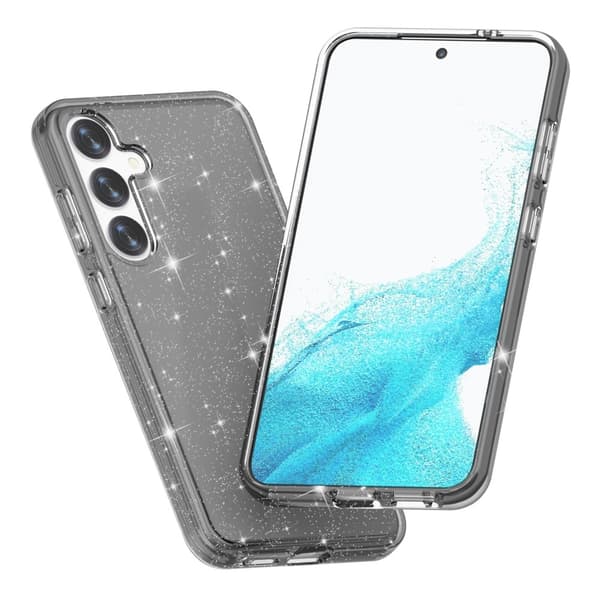 Samsung Galaxy S24 Cover Glitrende Glitter Sort[ad][_max 39