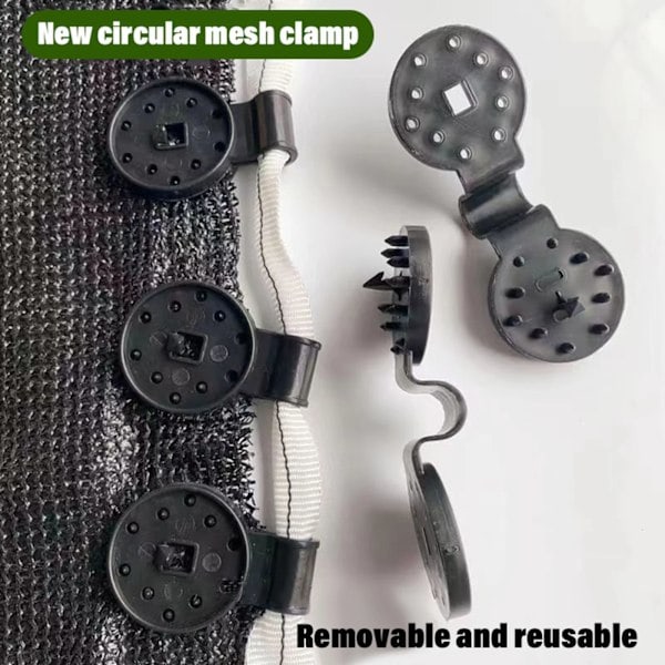 5-100 stk Markise Plastikklemmer Udendørs Skygge Stof Netklemme Camping Haveværktøj Havebygninger Hegn Net Fixklemme Markise Krog Bøjler Biger 100pcs