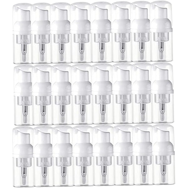 24 stk skumpumpeflaske, 30 ml tom flaske for reiser plast såpeflaske skumdispenser flaske minipumpe dispenser for reiser