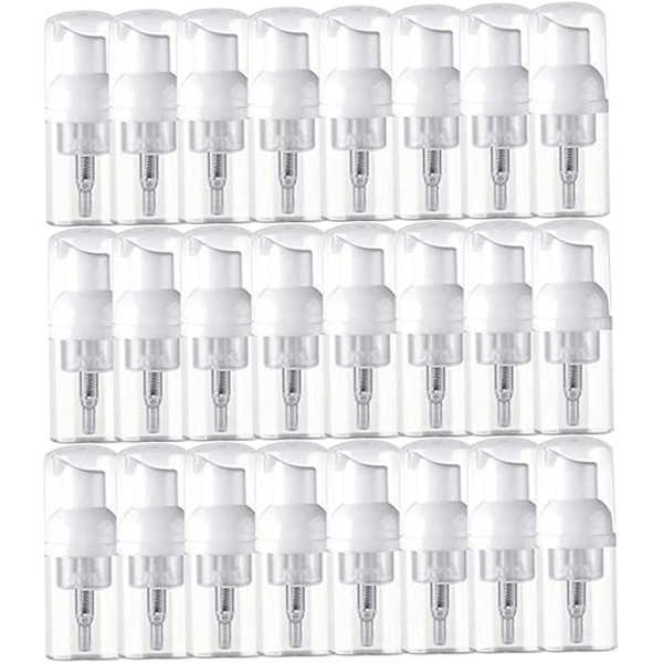 24 stk. skumpumpeflaske, 30 ml tom flaske til rejser, plast sæbedispenser, skumdispenser flaske, minipumpe dispenser til rejser