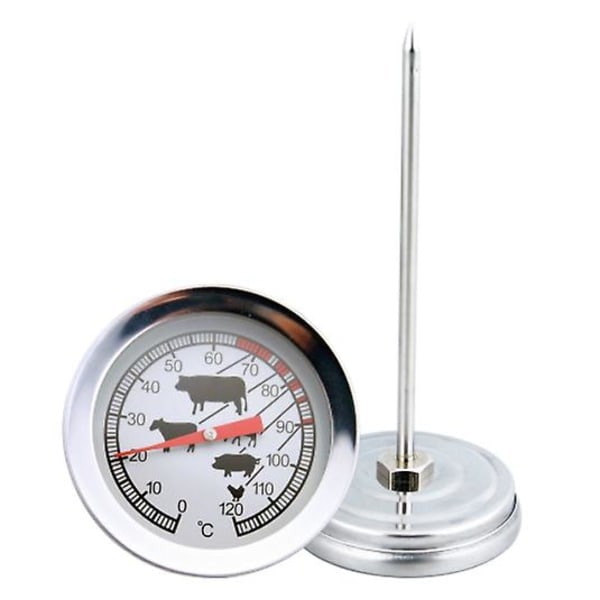 Matlagningstermometer Kökstermometer Mattemperatur Grilltermometer i rostfritt stål