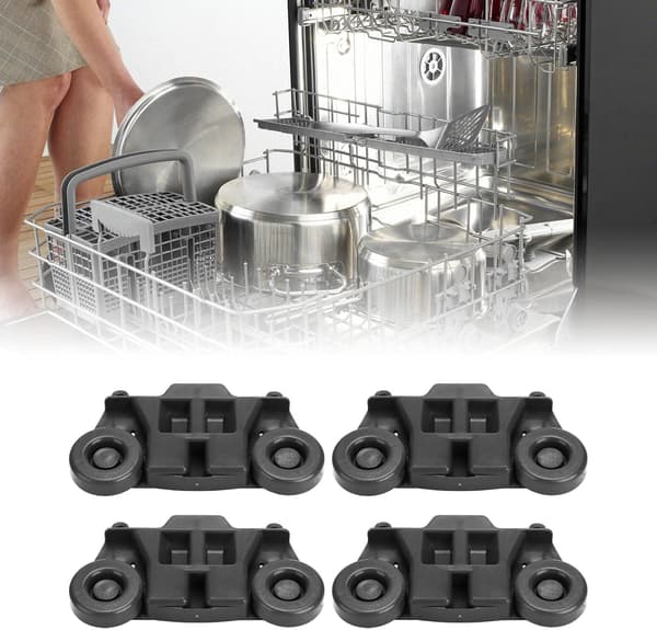 4-pack Diskmaskinsunderredets hjul, Ersättning för W10195416
