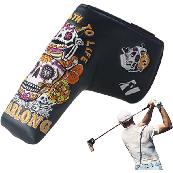 Magnetisk Golfputterhuva, Snygg Klubbhuvudskydd för L-formade Putters A