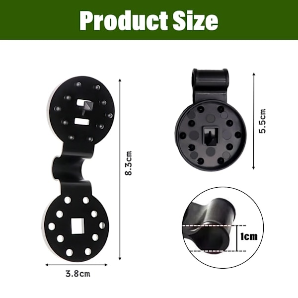 5-100 stk. markiseplastikklemmer udendørs skyggestof netklemme camping haveredskaber havebygninger hegnnet fixklemme markisekrog Small Small 10pcs