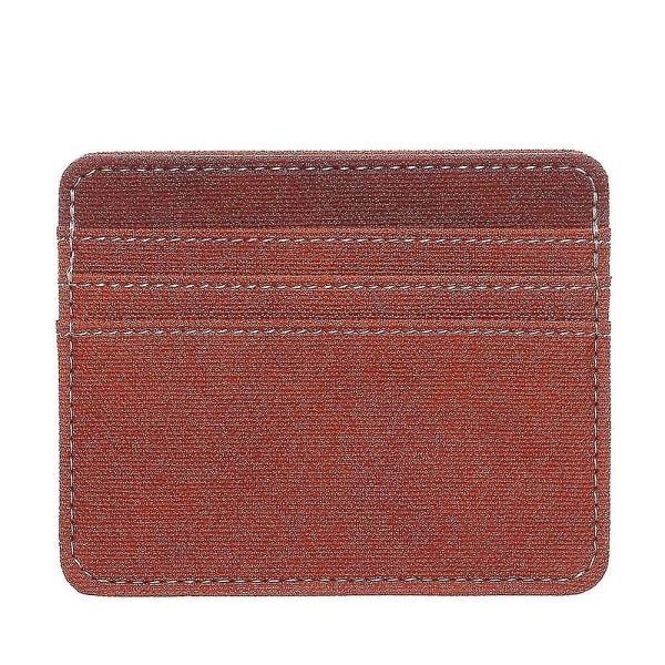 ID-kortshållare Unisex Pengar Pocket Card Paket Case Mode，rosagrönt