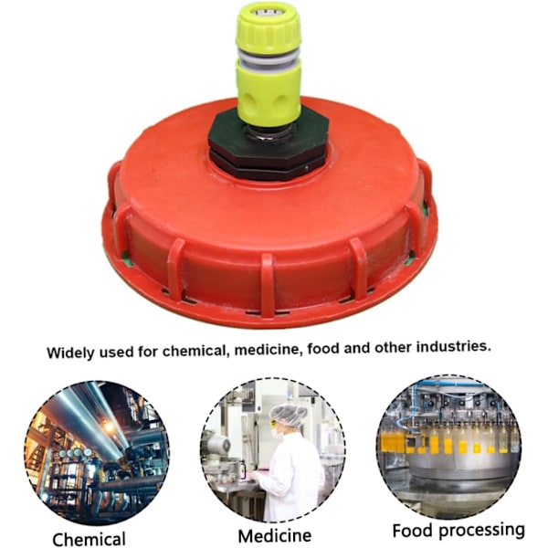 IBC-säiliön kansi 163 mm IBC-säiliösovitin CAP Ton-ämpäriadapter med tuuletusreiällä ulkotiloihin