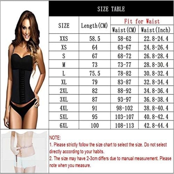 Latex Shapewear Aprikos Xl sort XXS black XXS