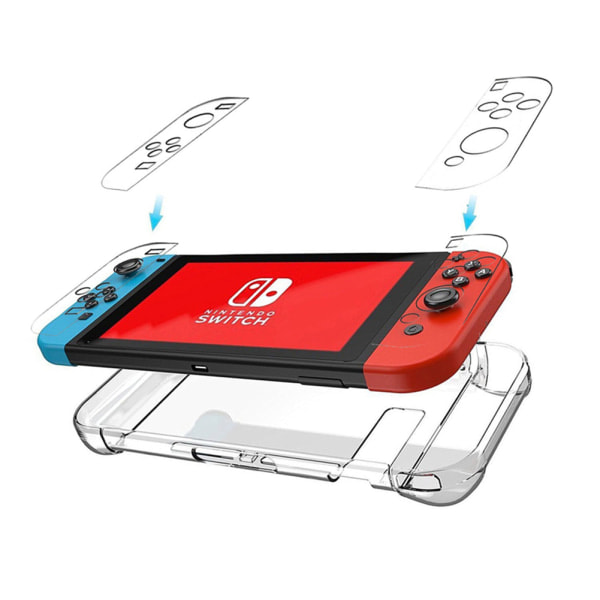 TG Latauskompatiibeli suojaava Nintendo Switch TPU-kuori Läpinäkyvä