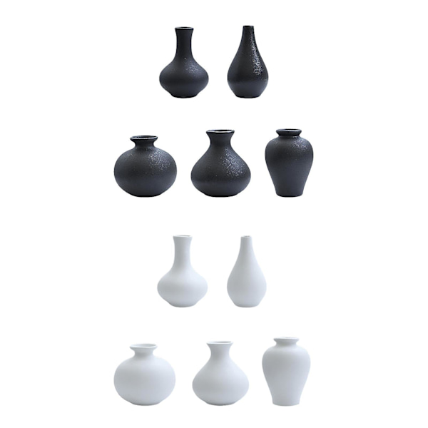 Blomsterpotter Vas Hjem Stue Dekorasjon 5 stk Bryllup Keramikk Allsidig Vas Dekor