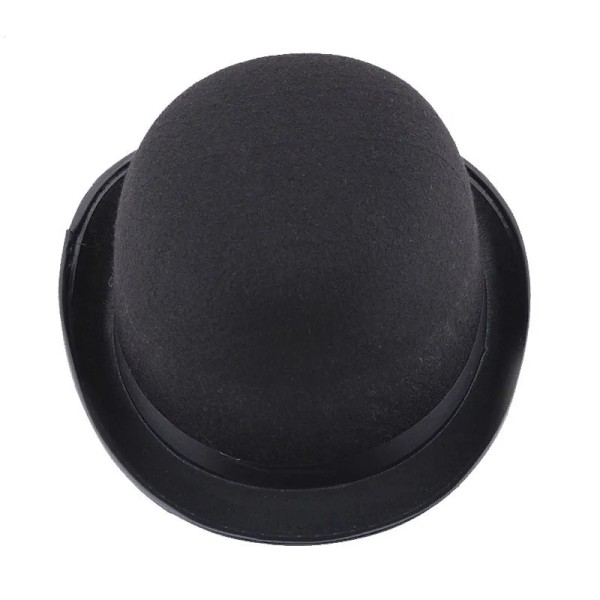Ny svart magisk hatt Brittisk vindfilt gentlemanhatt semesterfest uppträdande jazzmössa Halloween-rekvisita Vanligt för män och kvinnor 58cm