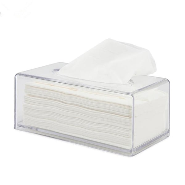 Ny genomskinlig akryl Tissue Box Holder Dispenser Servetthållare Tis B SQBB