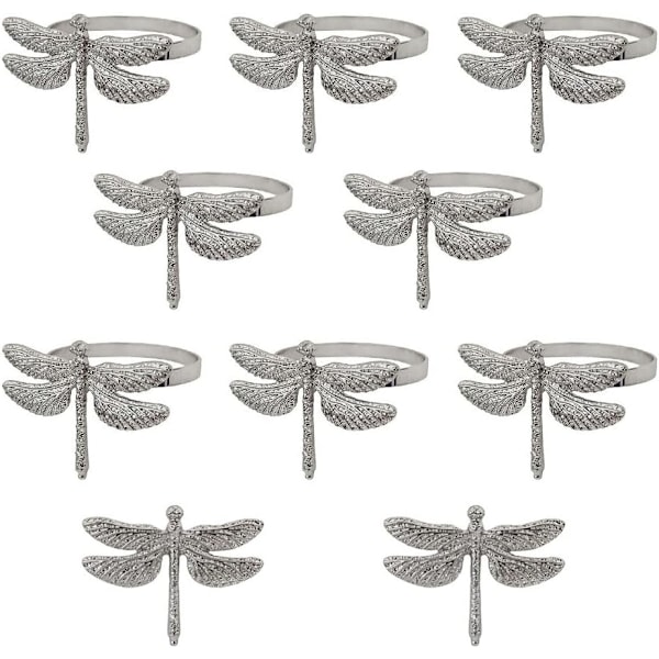 10 stk. Libell Dragonfly Servietringe, Dyr Insekt Dragonfly Servietring Holder