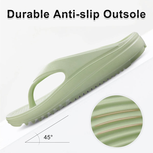 Goosecret Tjocka Botten Flip Flops För Kvinnor Och Män Sommar Yoga Mat Utomhus Strand Thong Sandaler För Dusch Icke-Slip Mjuk Toffel Rosa 38(9.2 tum)