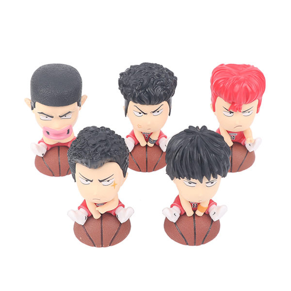 Slam Dunk Anime Figur Q Version Big Head Five Tigers Car Ornam