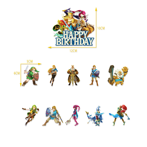The Legend of Zelda festdekorationer: Komplett set för en Hyrule-tema födelsedagsfest! Paket 2 30-pack ballonger Package 2 30Pcs Balloons Set