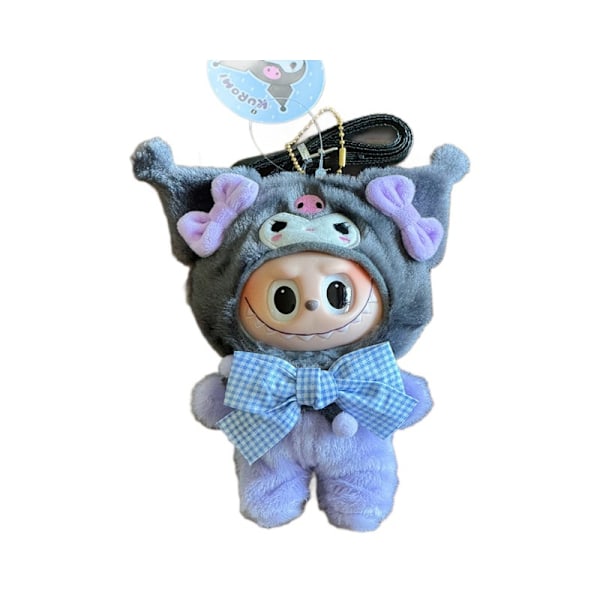 /NC/Tecknade Labubu Kläder Kreativa Hello KT Melody Labubu Dockor Outfit Monster Cosplay Baby Leksaker Charm Labubu Tillbehör 6