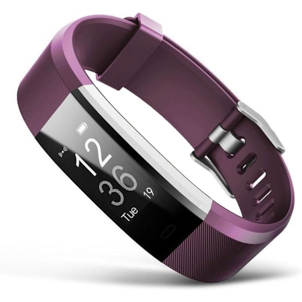 5 stk. udskiftningsremme til ID115Plus HR Smartband, justerbare, til fitness-smartwatch (sort, rød, blå, grøn, lilla)