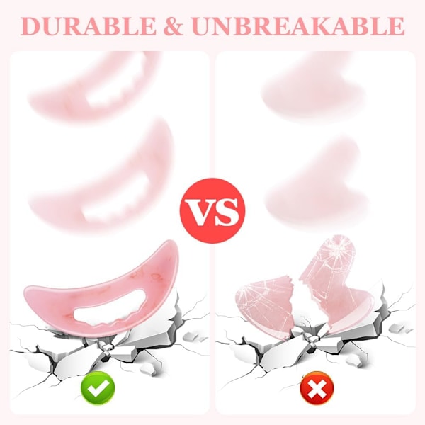 Suuri Gua Sha -hierontalaite, lymfaterapiahierontalaite ja selluliittihierontalaite jaloille, kasvoille, selälle ja lihaskivun lievitykseen Rosa-B