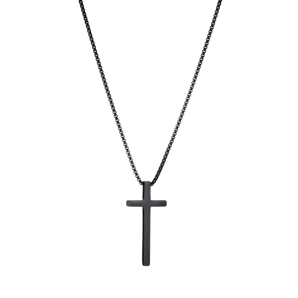 Halsband med hängsmycken i guld/silver för män Religiösa smycken för män