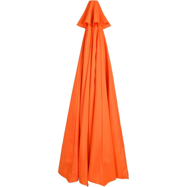 Ersättningsskärm för uteplats, marknadsparaply, utomhusbordsparaplyskärm för 8/6 ribbor, endast skärm (6 ribbor) Orange 6 Ribs