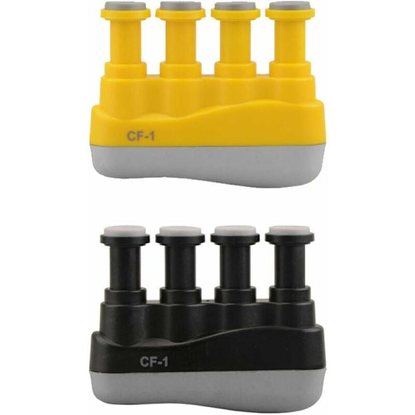 Guitar Finger Strength Trainer (sort + grå gul + grå CF-1 voksen) Velegnet til hjemmebrug