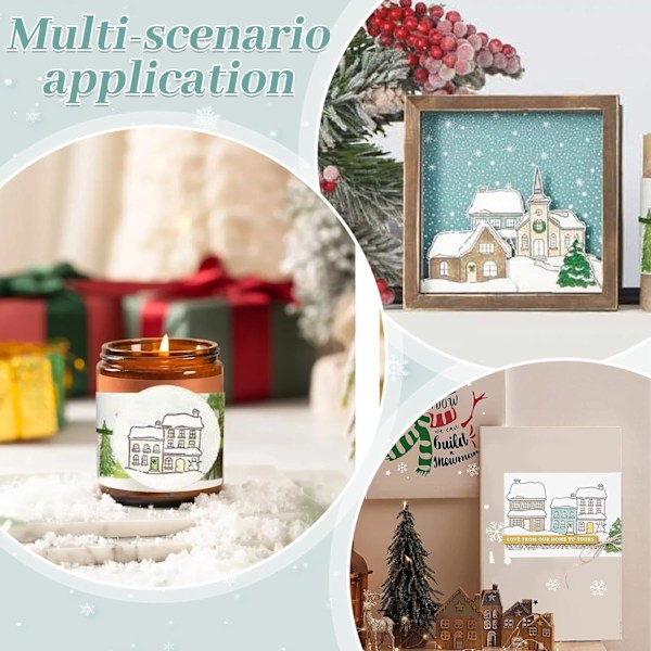 Metallstansar och stämpelset 2024 | transparent julstämpel för DIY, födelsedagar, scrapbooking och hantverk | stansmallar nyheter 2024 (set 2) Set 2