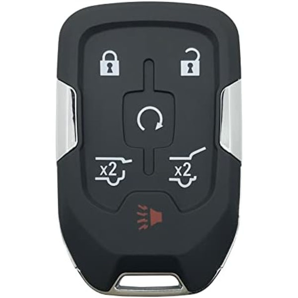 Ersättningsnøkkel Fob Cover Case passer for Chevy Suburban Tahoe 2015 2016 2017 2018 2019 2020 GMC Yukon Nøkkelfri Inngang Smart