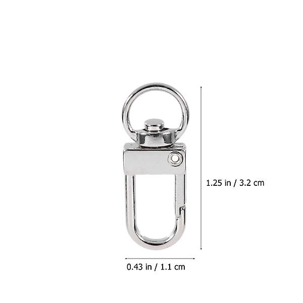 20 stk metall snäpphaker Swivel Eye Snap Hook Swivel Hook