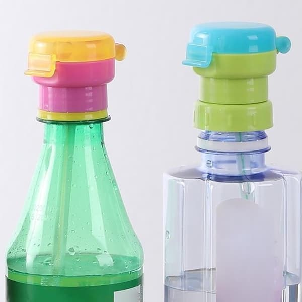 3 stycken halmlock Portable Anti-Suffocation Straw Lids Clamshell Straw Adapter Spill-Proof Lock för de flesta flaskor Straw Dispenser