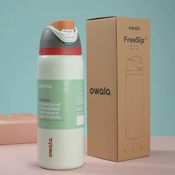 Vakuumisolert sportsflaske i rustfritt stål, den perfekte følgesvenn for utendørseventyr White