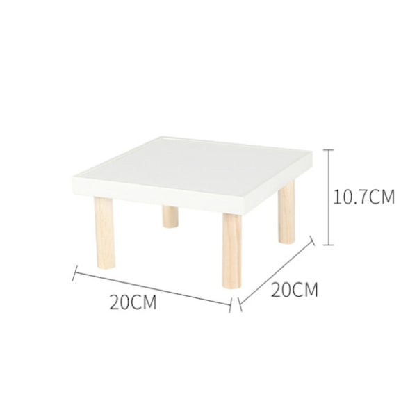 Skrivebordsstativ Hylla, Skrivebordsstativ, Vinduslagringsstativ i tre (kvadratbredde 20*20*10,7 cm)