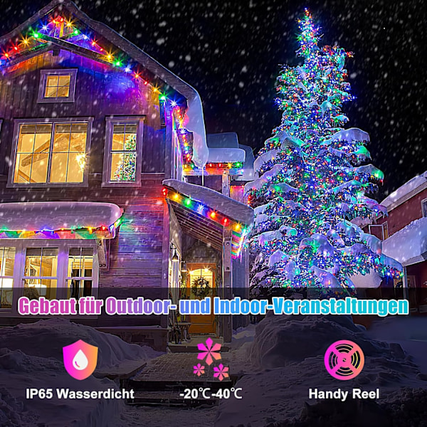 RGBIC Älykkäät Valojuovat, 15M 150 LED:llä, Sovelluksen Ohjaus, Musiikin Synkronointi, Vedenkestävä 15M RGBIC with Remote Control