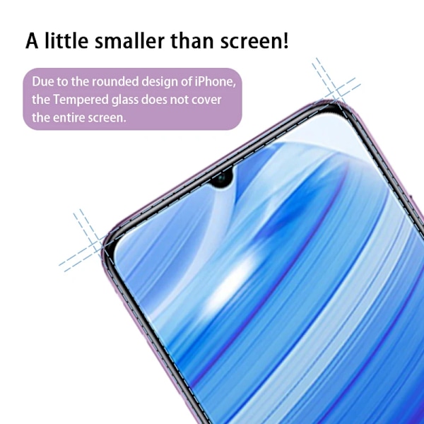 3 st härdat glas för Xiaomi Redmi Note 7 skärm