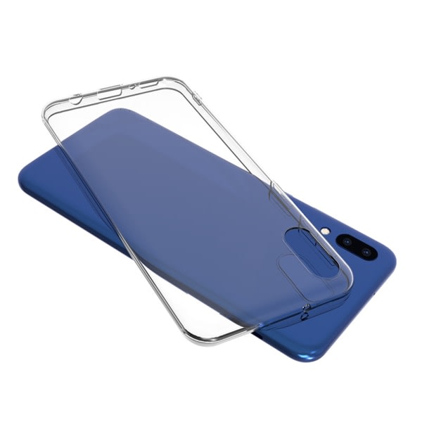 CQBB Repskydd Flexibelt mjukt TPU- case med fallskydd Kompatibel med Samsung Galaxy A70 case (Klar)