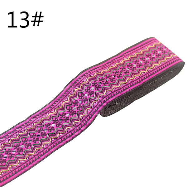 5 meter/rulle bredd 5 cm nationell broderiband spets tyg vävda band för kläder DIY handgjorda tillbehör 13 5yard