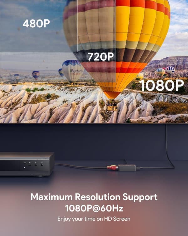 RCA AV til HDMI-konverter / Adapter 1080P Universal