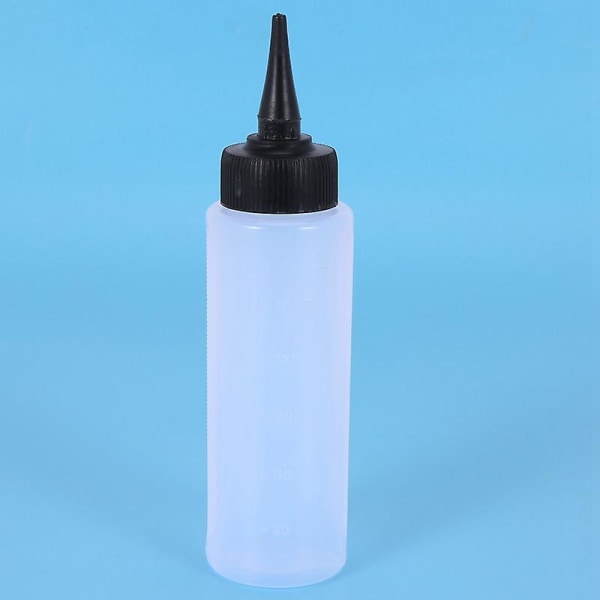 2 X 150 ml Salon Hårfärg Mätning Applikator Flaska Skala Frisörverktyg