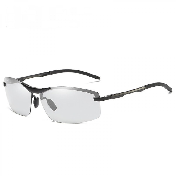 Polariserade solglasögon män och kvinnor, uv400 skydd & bländskydd Retro fyrkantig matt svart spegelram körning