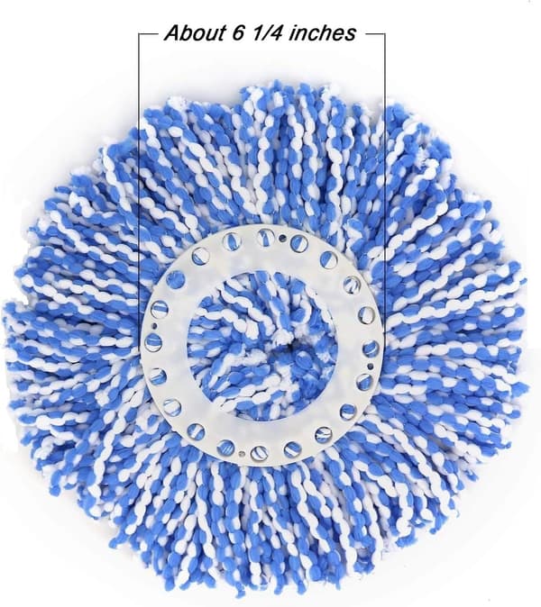 3 Pak Spin Magic Mop Reservehoveder til Hurricane, Mopnado - Blå Blue