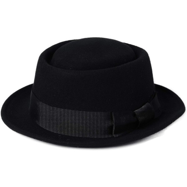 Kort brätte Elegant Fedora Hatt För Kvinnor Panama Style Bowler Cap SQBB