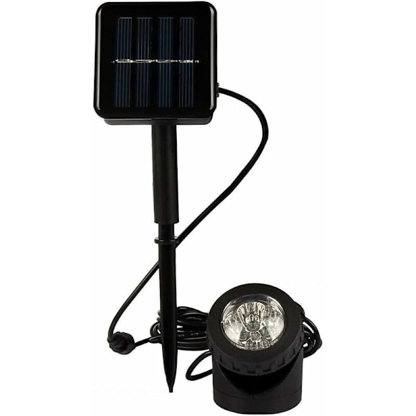 Solcelledrevet LED-spotlight for dam, undervannsbelysning, solcellelamper for hage, landskapsbelysning, uteplassfontene, gangvei