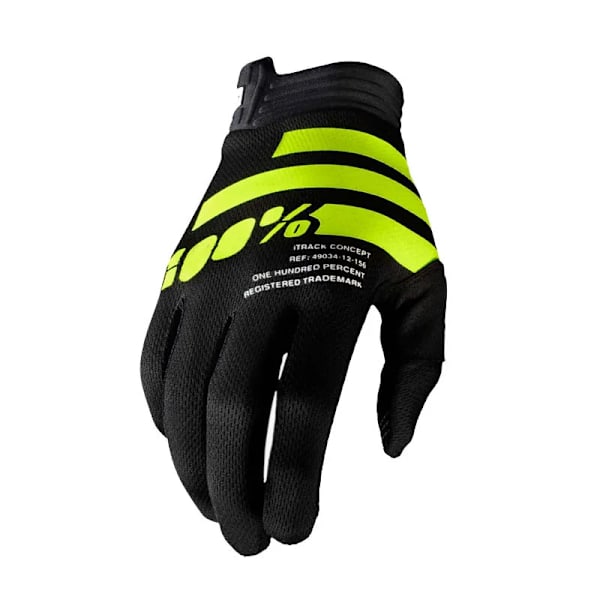 NYA Mtb Mountaincykel Handsker Motorcykel Racing Handsker MX Motocross Handsker Finger Cykelhandsker Cykeltilbehør Black--Green-02--100 M