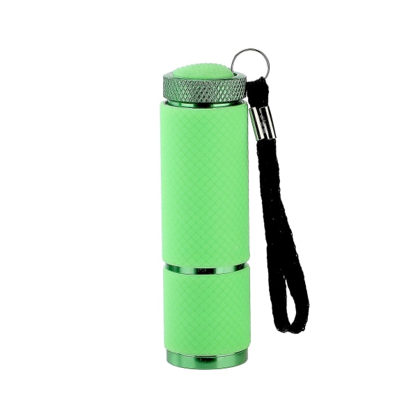 Mini LED ficklampa för camping och utomhusaktiviteter, grön