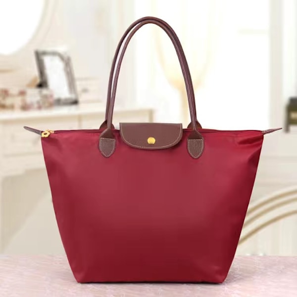 Nye Longchamp Pliage-tasker til kvinder Mørkerød Dark red Dark red L