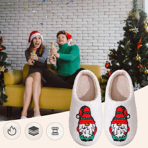 Plush Julklappsskor för Sovrummet, Rolig Älgdesign Red Dwarf I 42/43 EU