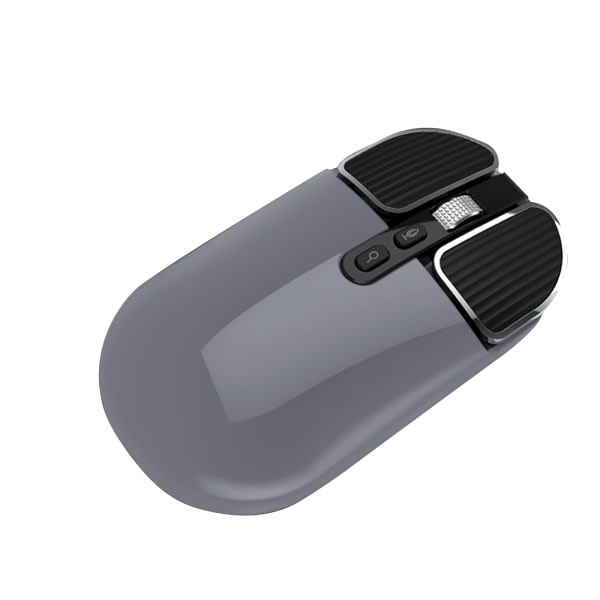 Bluetooth kompatibel 2,4G Dual Mode Trådlös Ai Röststyrningsmus Uppladdningsbar Tyst Business USB Laddningsmus Fjärrkontroll Vit Trådlös