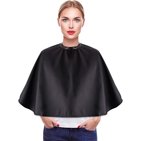 Black Makeup Cape, Chemical and Water Proof Beauty Salon Shorty S