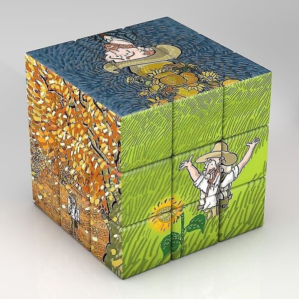 SQBB 3x3x3 Magic Puzzle Cube Planet Astronaut Mönster Cube Barnpresenter Pedagogiska leksaker